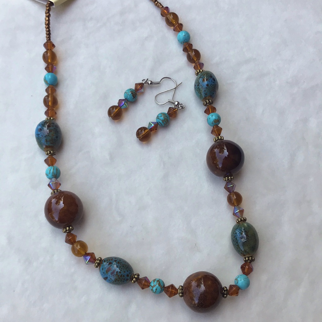 Vintage Esmor Necklace & Earrings New